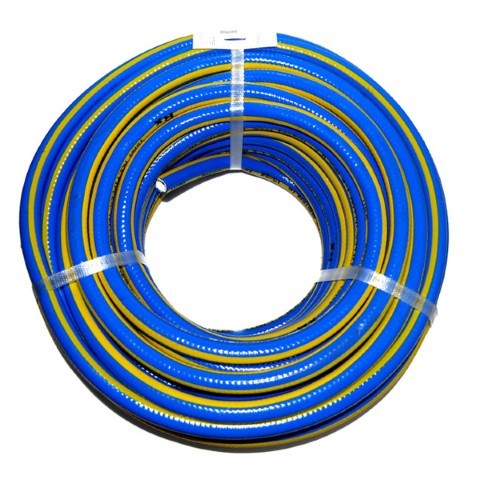 TRADEMASTER - AIR HOSE BLUE MULTIFLEX 10MM X 30MTR COMPLETE WITH COUPLERS